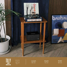 GADHOUSE TILLY WOODEN TURNTABLE STAND (Pre-order)