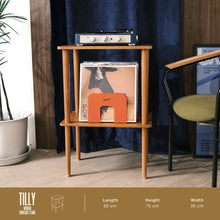 GADHOUSE TILLY WOODEN TURNTABLE STAND (Pre-order)